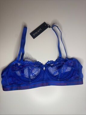 Lounge Lace Bra in Blue NWT